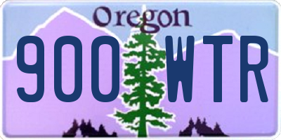 OR license plate 900WTR
