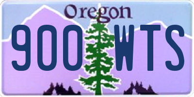 OR license plate 900WTS