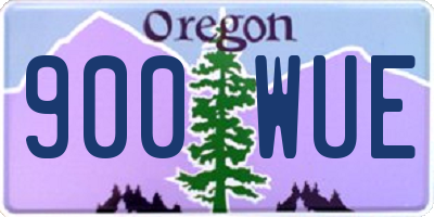 OR license plate 900WUE
