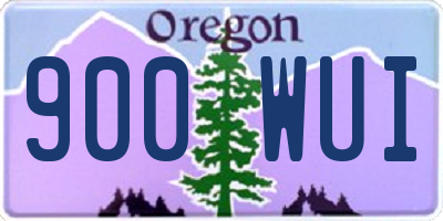 OR license plate 900WUI