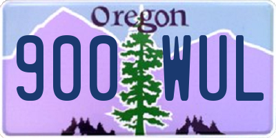 OR license plate 900WUL