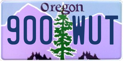 OR license plate 900WUT