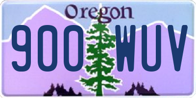 OR license plate 900WUV