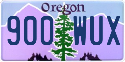 OR license plate 900WUX