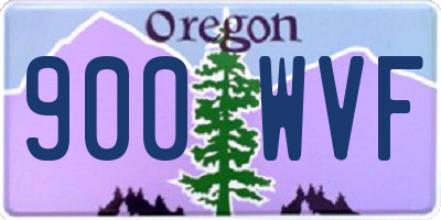OR license plate 900WVF
