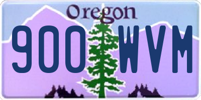 OR license plate 900WVM