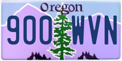 OR license plate 900WVN