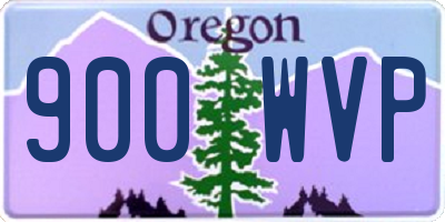 OR license plate 900WVP