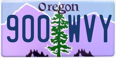 OR license plate 900WVY