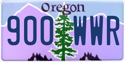 OR license plate 900WWR