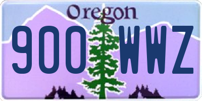 OR license plate 900WWZ
