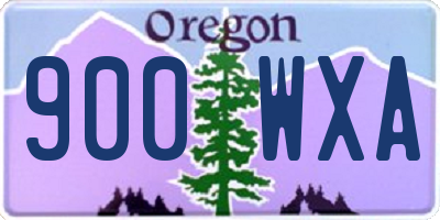 OR license plate 900WXA