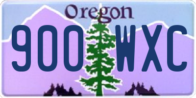 OR license plate 900WXC