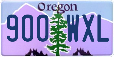 OR license plate 900WXL