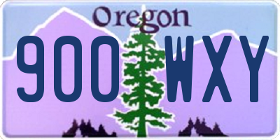 OR license plate 900WXY