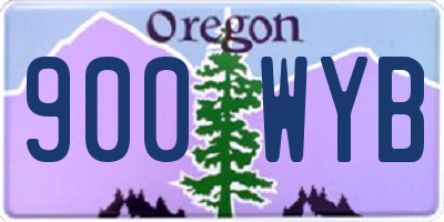 OR license plate 900WYB