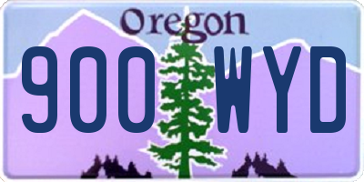 OR license plate 900WYD