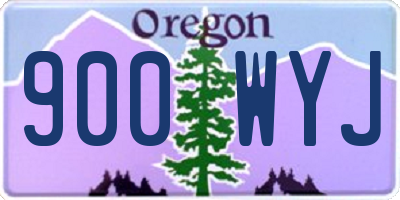 OR license plate 900WYJ