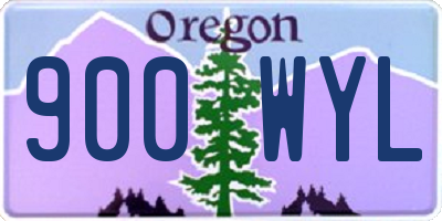 OR license plate 900WYL