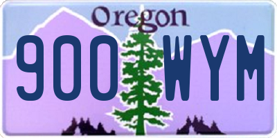 OR license plate 900WYM