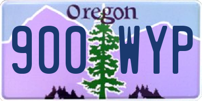 OR license plate 900WYP