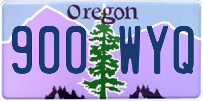 OR license plate 900WYQ