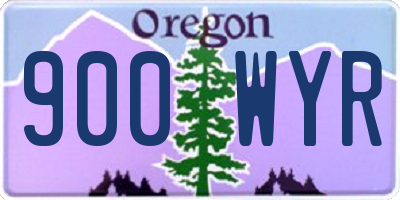OR license plate 900WYR