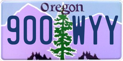 OR license plate 900WYY