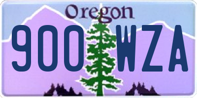 OR license plate 900WZA