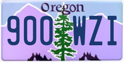 OR license plate 900WZI