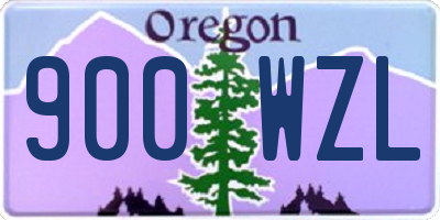 OR license plate 900WZL