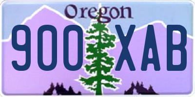 OR license plate 900XAB