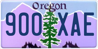 OR license plate 900XAE