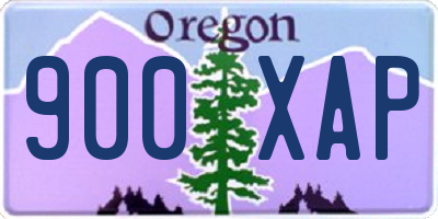 OR license plate 900XAP
