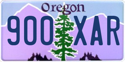OR license plate 900XAR