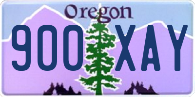 OR license plate 900XAY