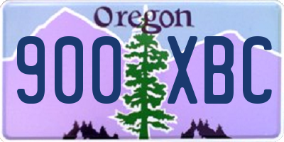 OR license plate 900XBC
