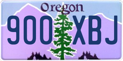 OR license plate 900XBJ