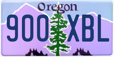 OR license plate 900XBL