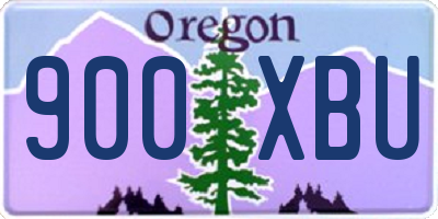 OR license plate 900XBU
