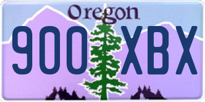 OR license plate 900XBX