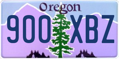 OR license plate 900XBZ