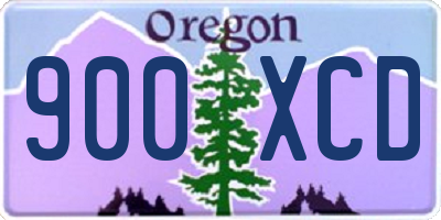 OR license plate 900XCD