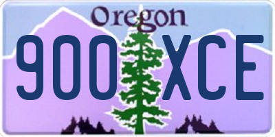 OR license plate 900XCE