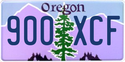 OR license plate 900XCF