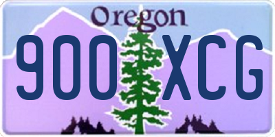 OR license plate 900XCG
