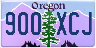 OR license plate 900XCJ