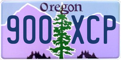 OR license plate 900XCP