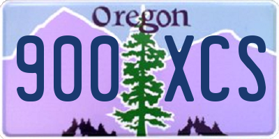 OR license plate 900XCS