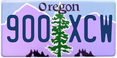 OR license plate 900XCW